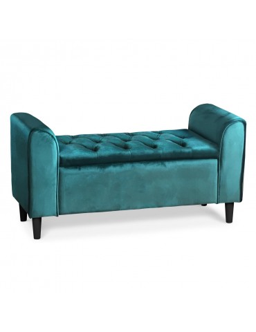 Banquette-coffre Winnie Velours Vert lsr16051velvetgreen