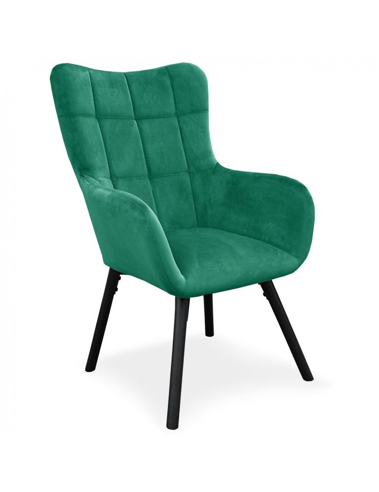 Fauteuil Onyx Velours Vert 9067greenvelvet