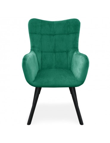 Fauteuil Onyx Velours Vert 9067greenvelvet