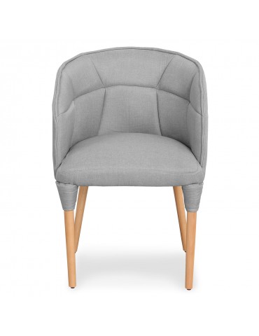 Chaise / Fauteuil Cielo Tissu Gris Clair. lf0148gris