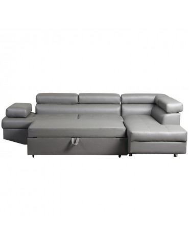 Canapé d'angle convertible Lido Gris lf3347ggris