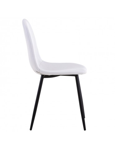 Lot de 4 chaises Gao Simili P.U. Blanc dc5081puwhite