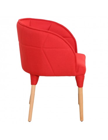 Chaise / Fauteuil Cielo Tissu Rouge lf0148rouge