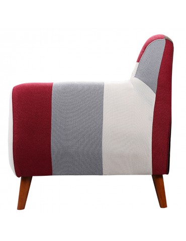 Canapé scandinave 3 places Bombay Multicolore hm1653multicolor