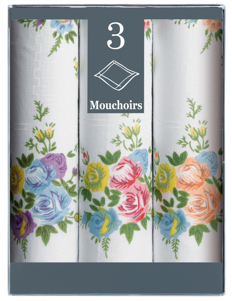 Boîte de 3 mouchoirs Diffusion Femme Fanny Blanc 29 X 29 6323010803Winkler Boîte de 3 mouchoirs Diffusion Femme Fanny Blanc 29 X 29 6323010803Winkler