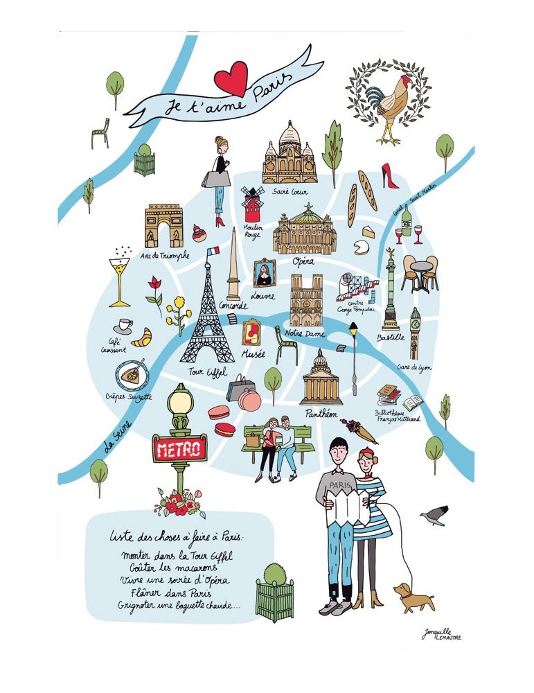 Torchon Carte Paris Blanc 48 X 72 3878010000Winkler