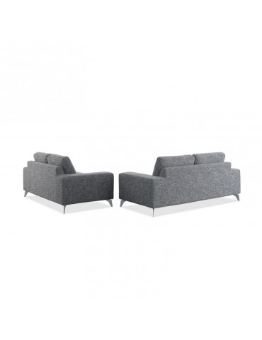 Jazz II Narbonne Grey - Canape 3 places en tissu fixe C114-NARBONNEGREY