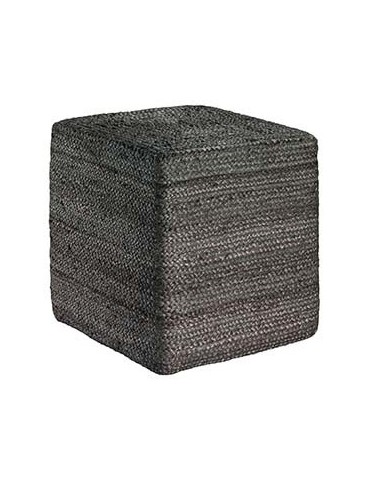 Pouf uni Jarod carre Gris 40 X 40 X 40 1307990000Vivaraise