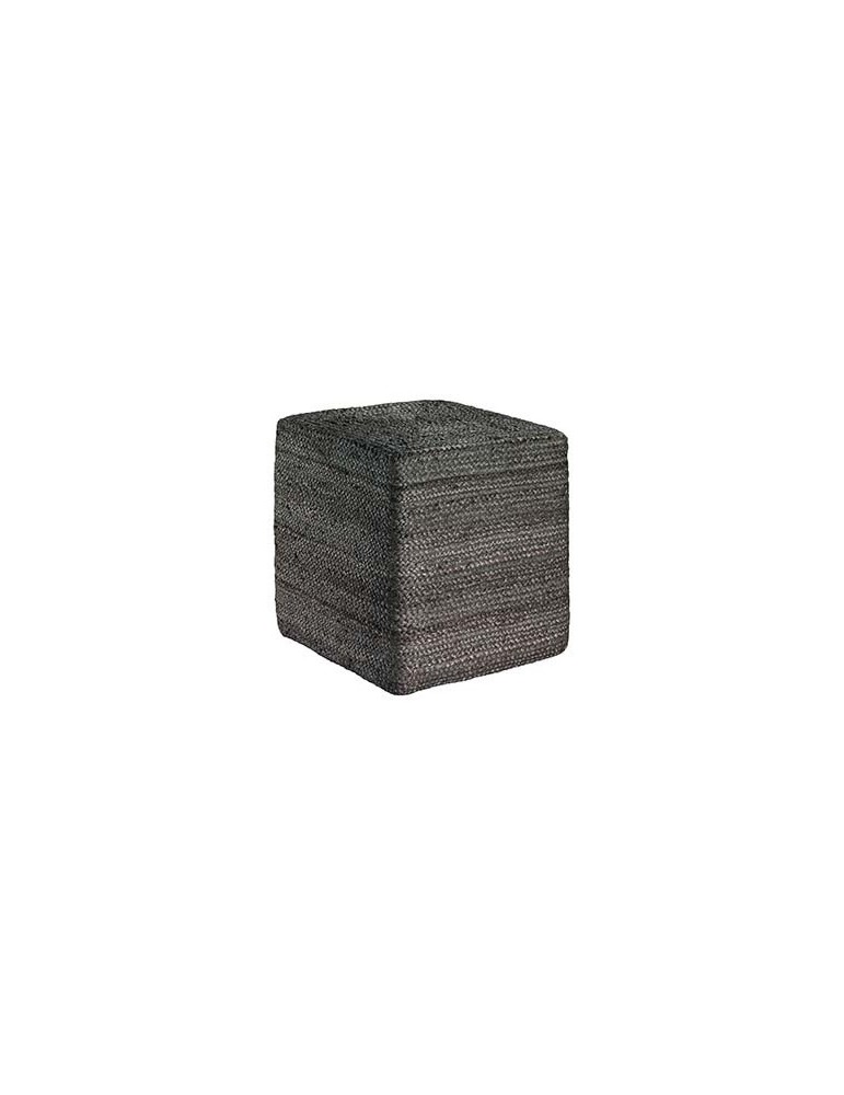 Pouf uni Jarod carre Gris 40 X 40 X 40 1307990000Vivaraise