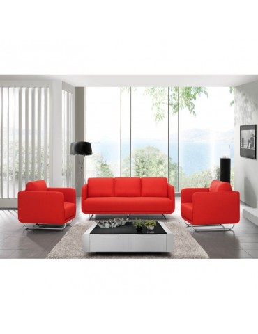 RUN Rouge - Fauteuil en tissu Season C118-RED