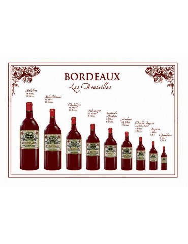 Torchon Bouteille Bordeaux 72 X 48 8491241000Torchons & Bouchons