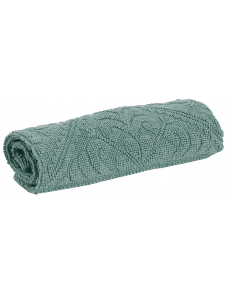 Tapis de Bain Enzo Vert de gris 54 X 110 1306974000Vivaraise