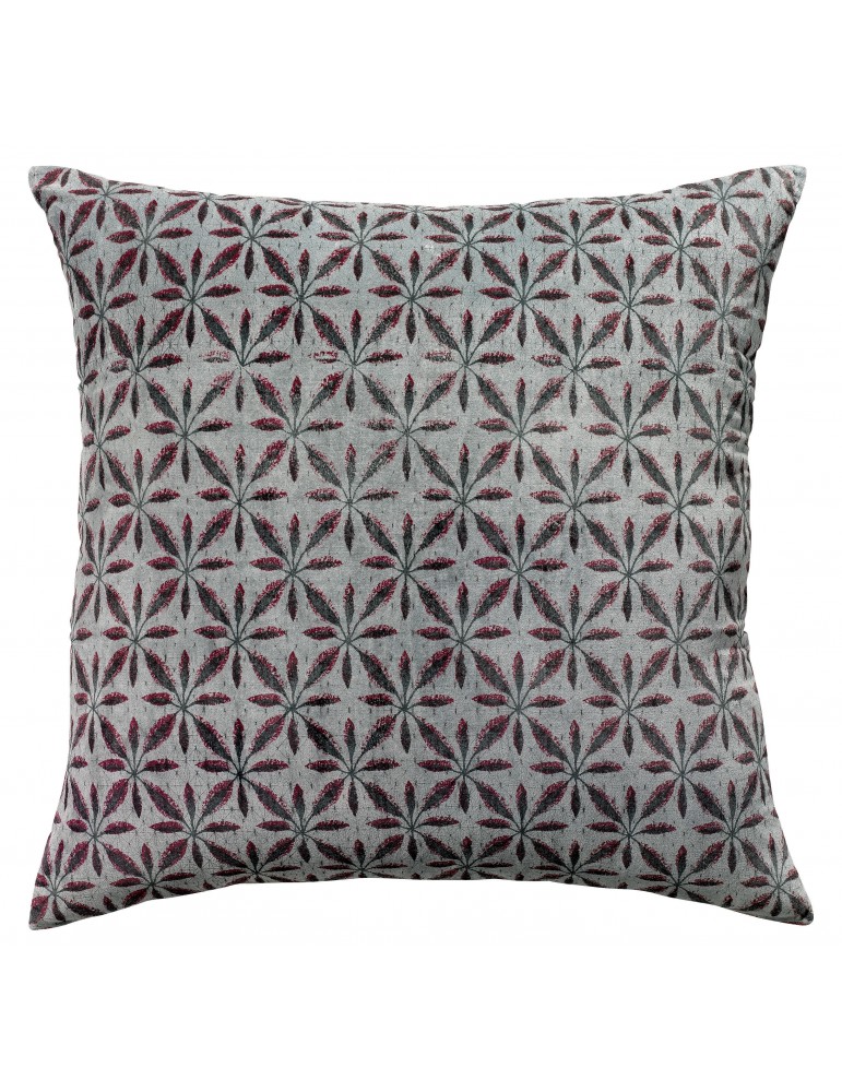 Housse de coussin XL Anime Jade Flower Ecume 65 X 65 1308703000Vivaraise Housse de coussin XL Anime Jade Flower Ecume 65 X 65 1308703000Vivaraise