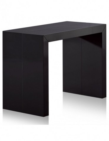 Table Console Nassau XL Laquée Noir at-8027L-Noir