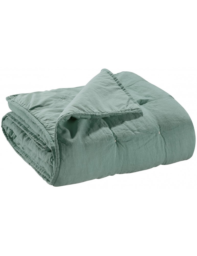 Chemin de lit Zeff Vert de gris 90 x 240 7049020000Vivaraise