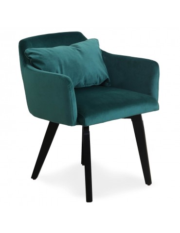 Chaise / Fauteuil scandinave Gybson Velours Vert LH5030green