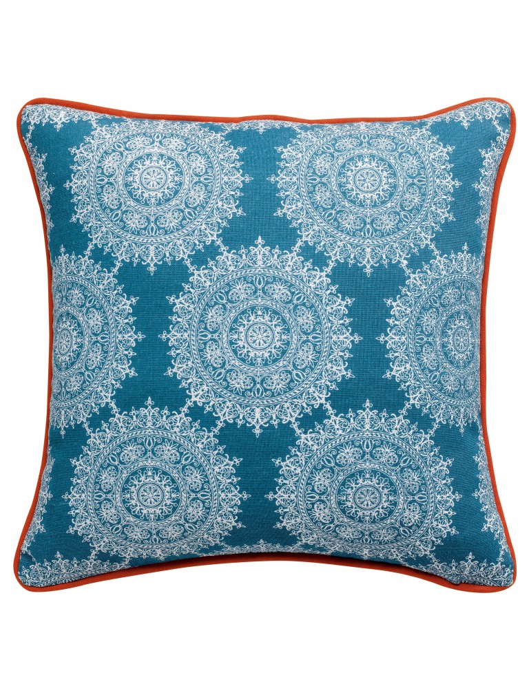 Coussin Sioux Bleu denim 40 x 40 7804060000Les Ateliers du Linge Coussin Sioux Bleu denim 40 x 40 7804060000Les Ateliers du Linge
