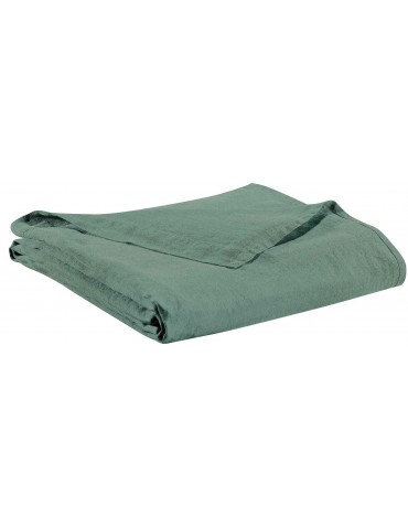 Drap Stonewashed ZEFF Vert de Gris 240 X 300 1306919000Vivaraise