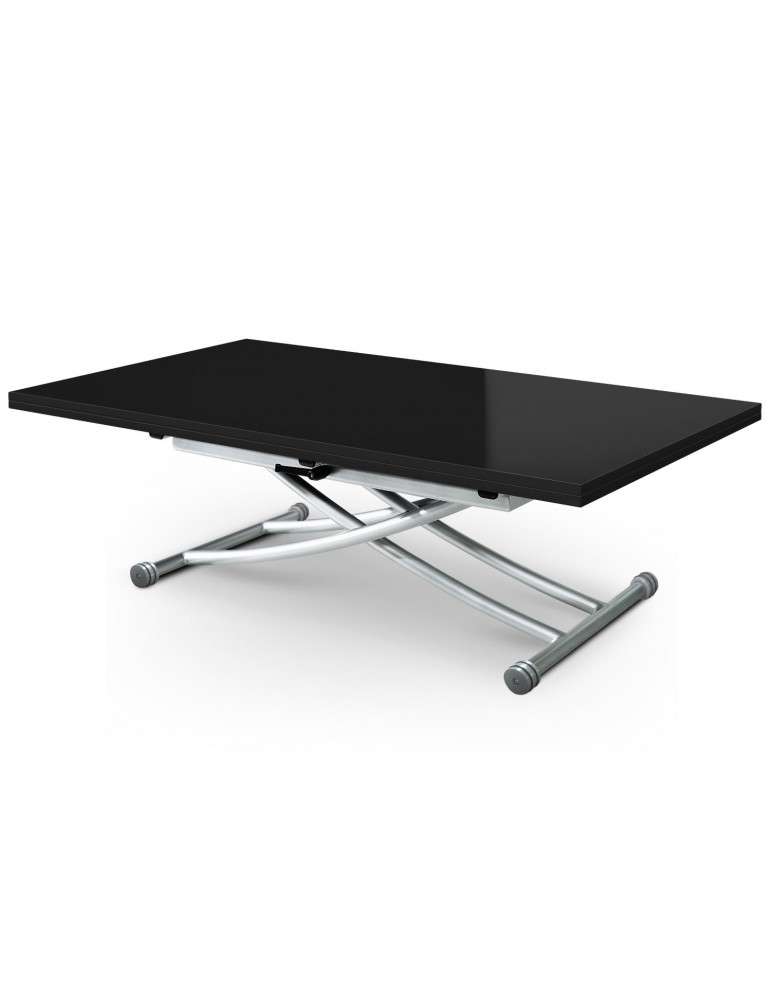 Table basse relevable Carrera XL Noir laqué b2219xlnoir