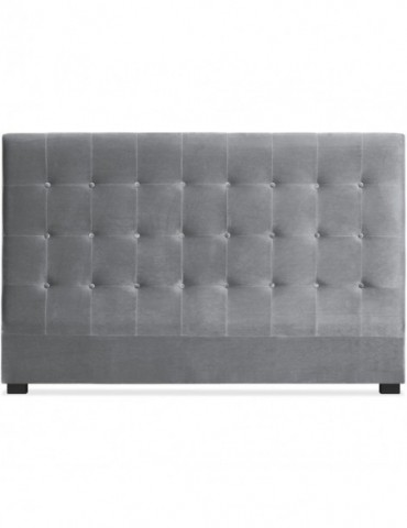 Tête de lit Luxor 180cm Velours Argent lf155h180vargent