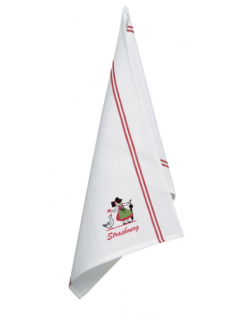 Torchon Na Brode Alsacienne Oie Strasbourg Blanc 50 x 70 6402094000Ça et Là Torchon Na Brode Alsacienne Oie Strasbourg Blanc 50 x 70 6402094000Ça et Là