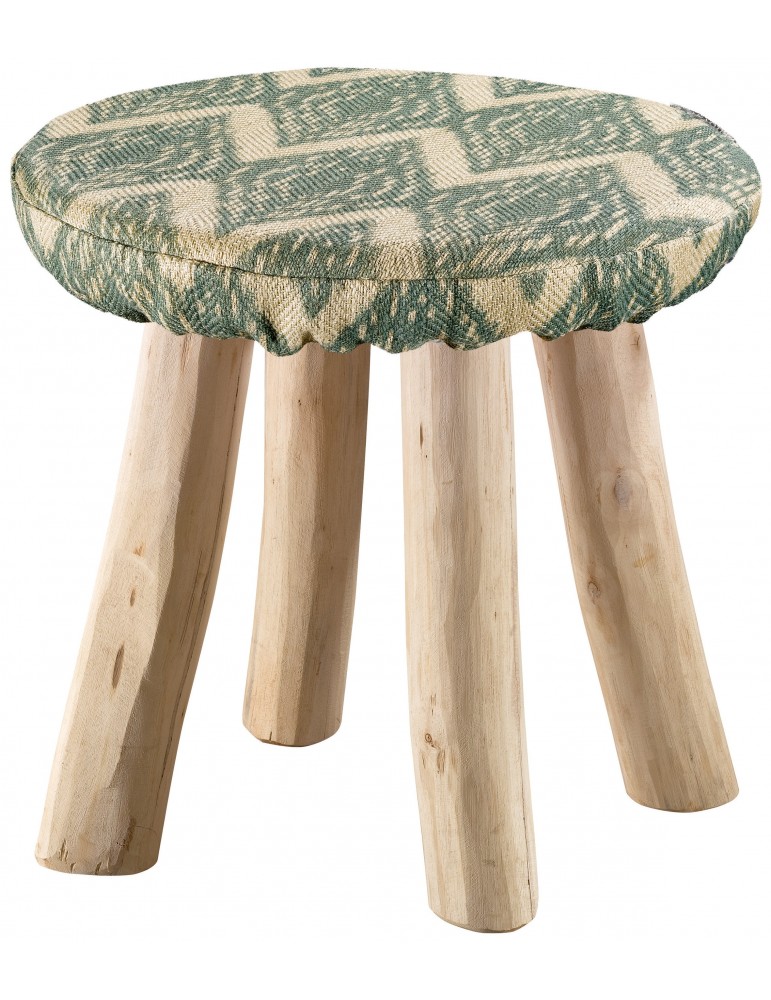 Housse de tabouret Anime Boho Prusse diamètre 40 cm 2317003000Vivaraise Housse de tabouret Anime Boho Prusse diamètre 40 cm 2317003000Vivaraise