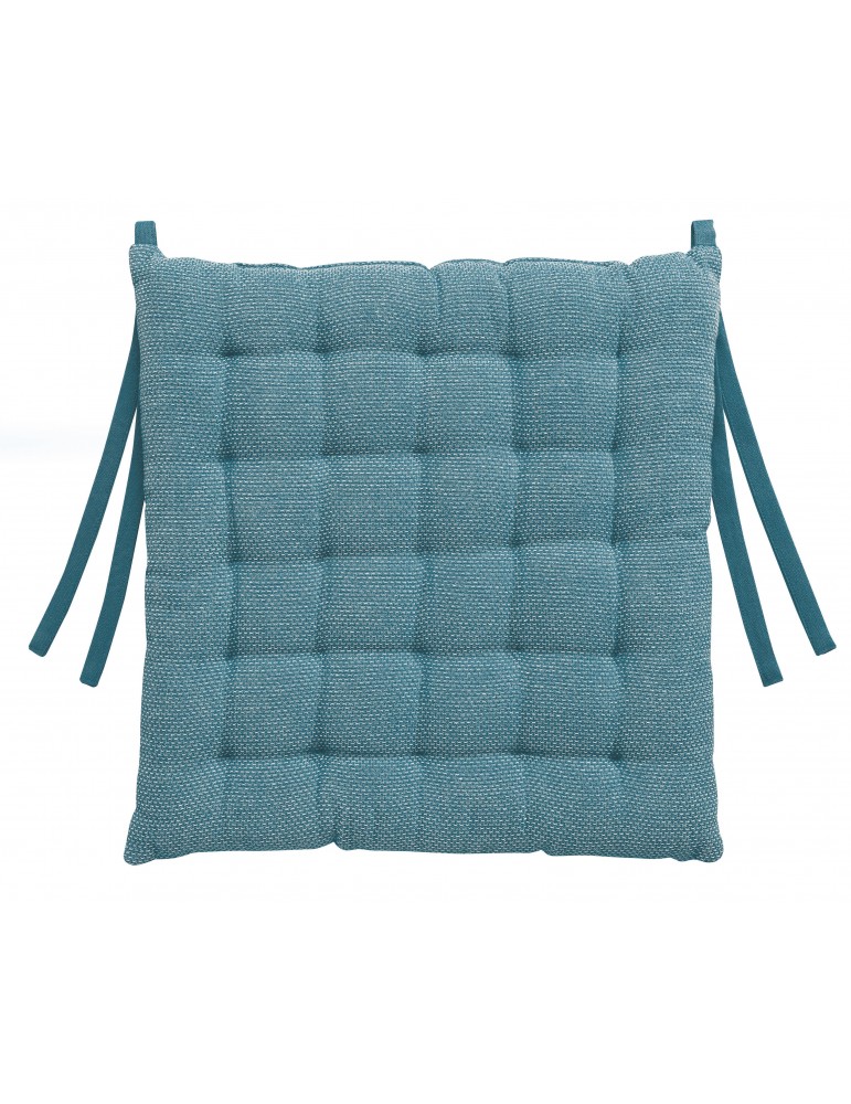 Galette de chaise Kalan Bleu denim 38 x 38 x 3 7424060000Les Ateliers du Linge Galette de chaise Kalan Bleu denim 38 x 38 x 3 7424060000Les Ateliers du Linge