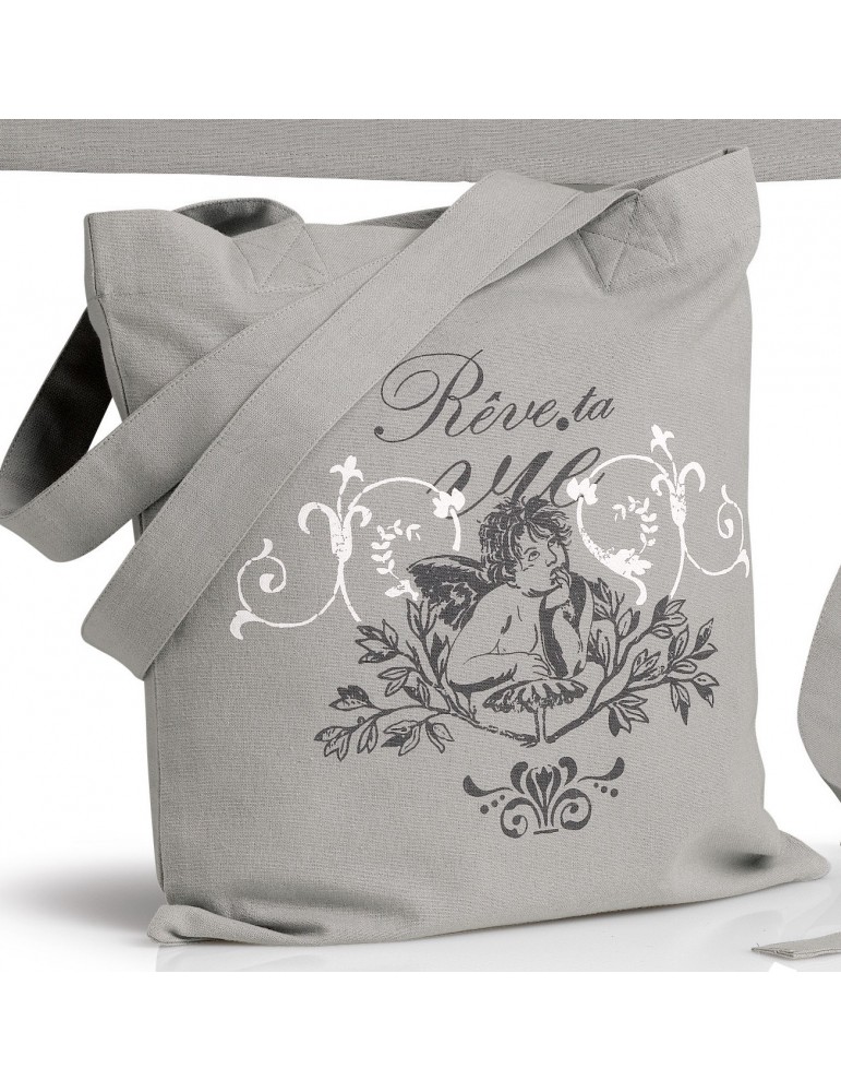 Sac Anges Gris 40 x 35 7280070000Ça et Là Sac Anges Gris 40 x 35 7280070000Ça et Là