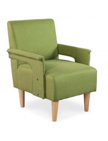 Lot de 2 fauteuils Quebec Tissu Vert yz139agreen