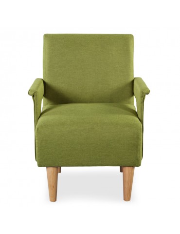 Lot de 2 fauteuils Quebec Tissu Vert yz139agreen
