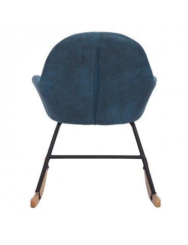 Rocking Chair Virtuoz Tissu Vieilli Bleu wx29261yblue