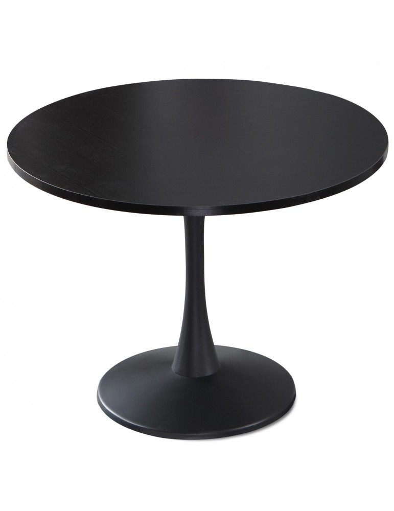 Table ronde Necy Noir 100 x 100 x 74 cm a19black