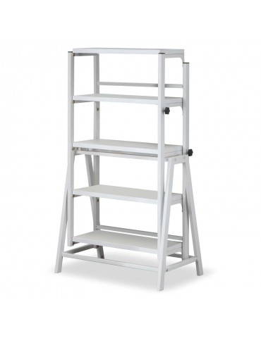 Table / Bibliothèque transformable gain de place Clever Blanc gatewhite