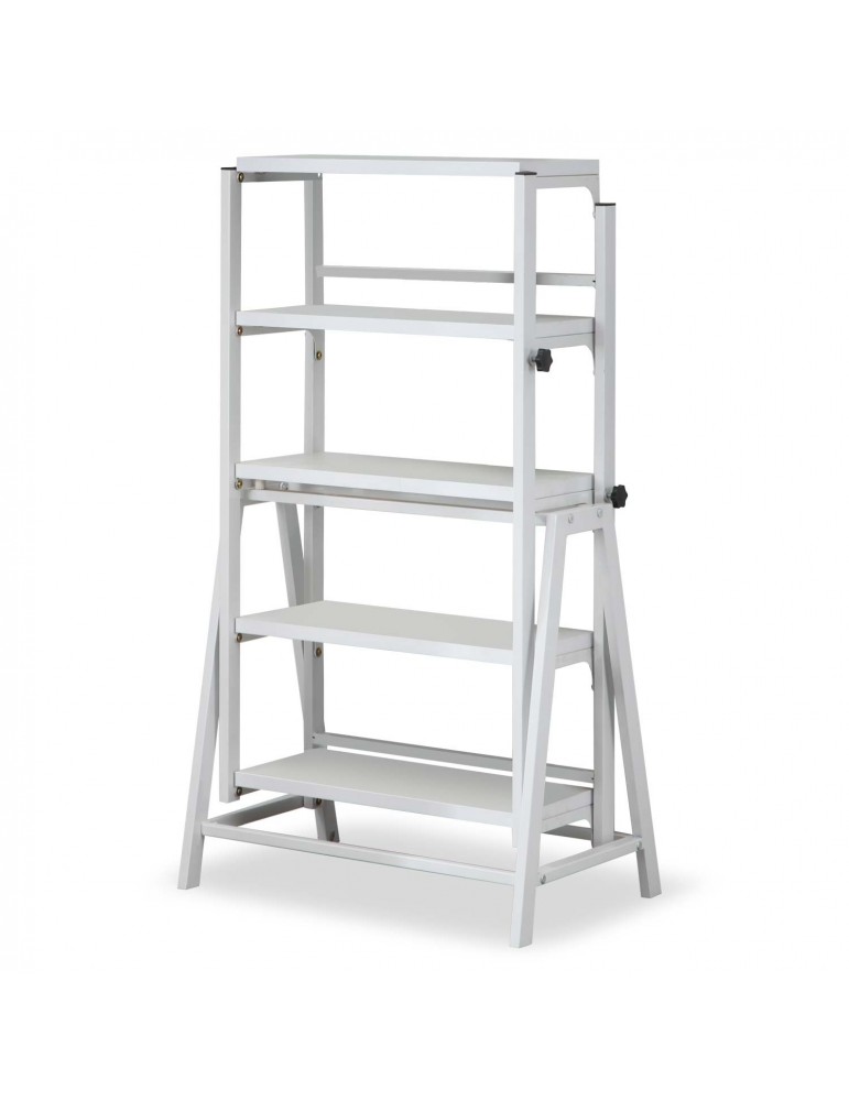 Table / Bibliothèque transformable gain de place Clever Blanc gatewhite