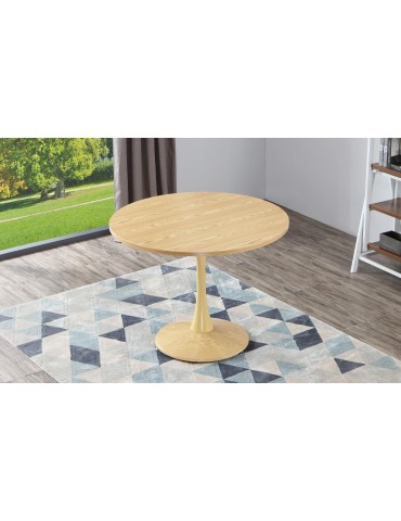 Table ronde Necy Chêne 100 x 100 x 74 cm a19oak