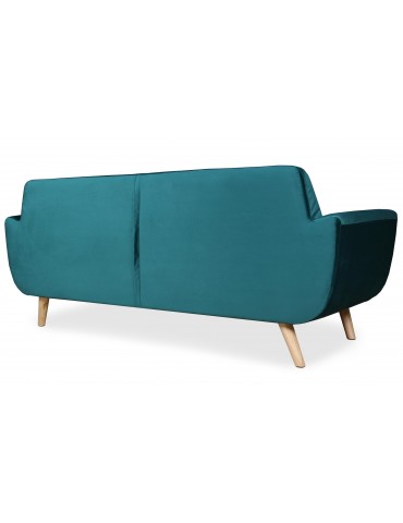 Canapé scandinave 3 places Danube Velours Vert l2083velvetgreen