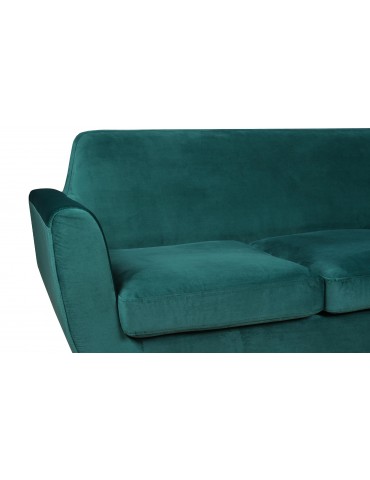 Canapé scandinave 2 places Danube Velours Vert l2082velvetgreen