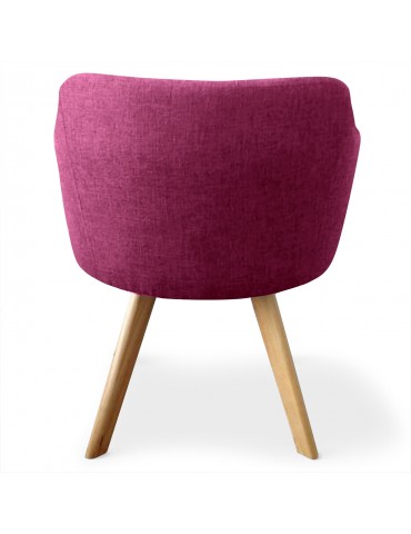 Lot de 20 Fauteuils scandinave Dantes Tissu Violet yf1529lot20violet