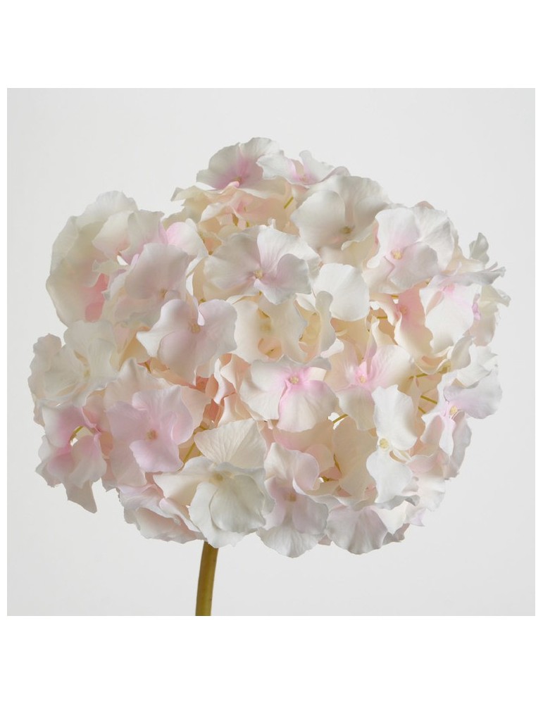 Fleur artificielle d'hortensia blanc/rose H.48cm NATURE DFL3208351Amadeus
