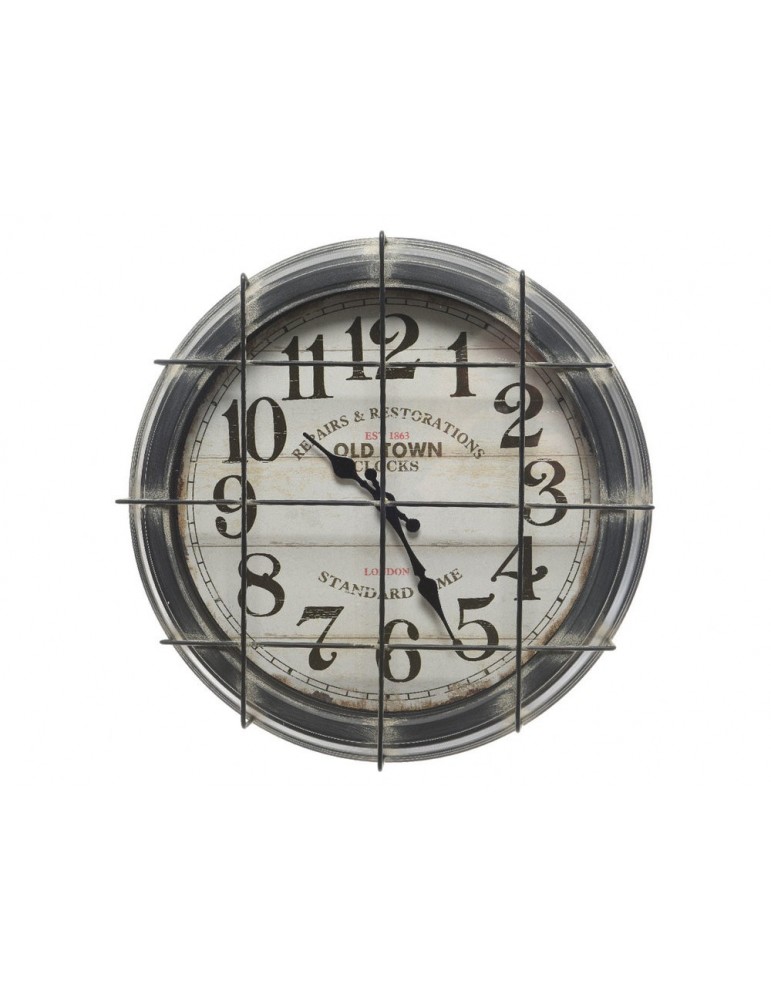 Horloge vintage métal grillagé D.41cm KLOK DHO3889022Decoris Horloge vintage métal grillagé D.41cm KLOK DHO3889022Decoris