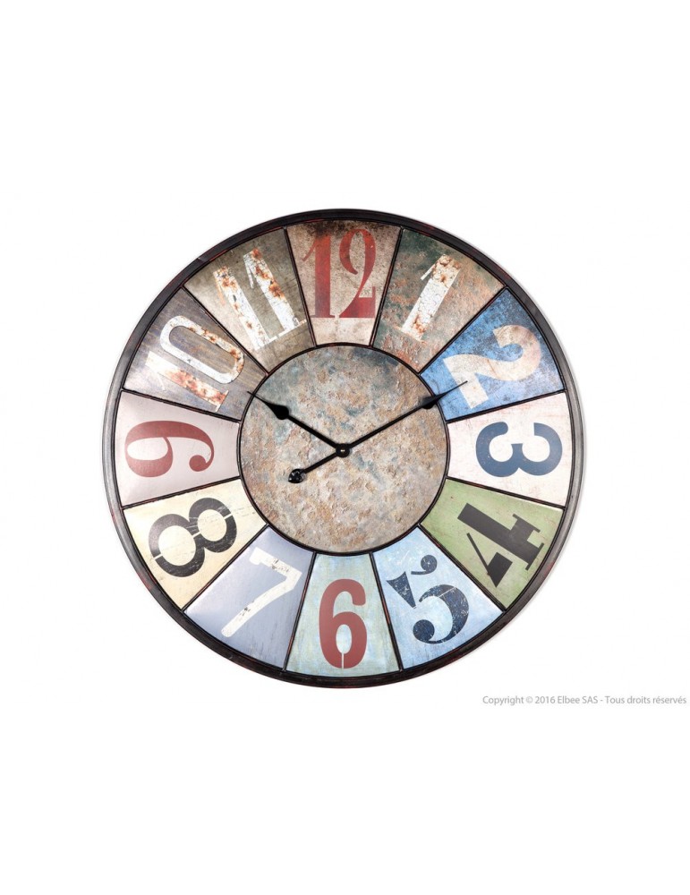 Horloge multicolore Gaston D.78 cm TIME DHO3345001Amadeus