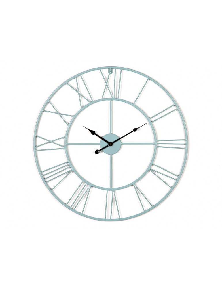 Horloge murale en métal ajouré vert d'eau D.60cm SAACAD DHO3345002Delamaison