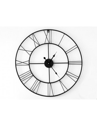Horloge murale en métal ajouré noir D.80cm SAACAD DHO3345003Delamaison