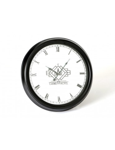 Horloge murale noire ronde D.62cm GRAND HOTEL DHO3723022Amadeus