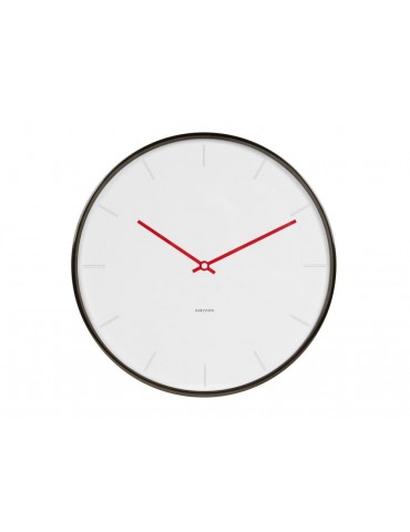 Horloge murale ronde en plastique blanc D.40cm THIN LINE DHO3632015Karlsson