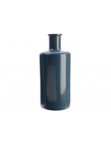 Vase bouteille en terre cuite bleu marine NOEH DVA3889070Decoris