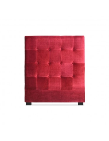 Tête de lit Luxor 90cm Velours Rouge lf155h90vrouge