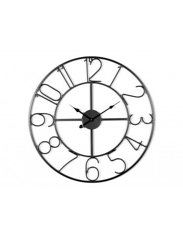 Horloge murale métal noir 80 cm SAACAD DHO3345004Delamaison