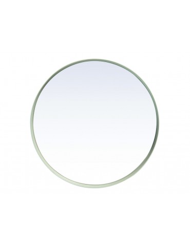 Miroir rond en métal blanc D.40cm KELLY DMI3769001Pomax