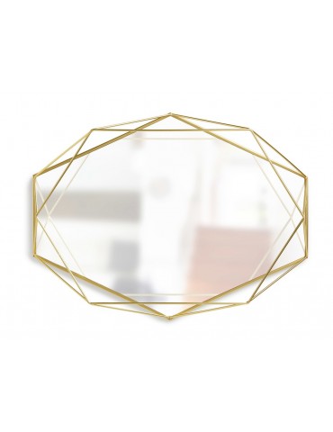 Miroir mural géométrique en métal doré PRISMA DMI4374162Umbra